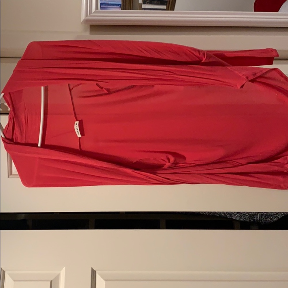 Hot pink long sleeve cardigan